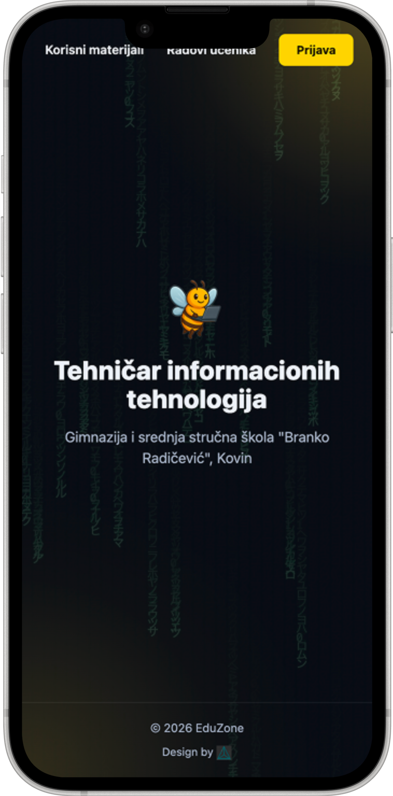 Web sajt edukativnog brenda EduZone