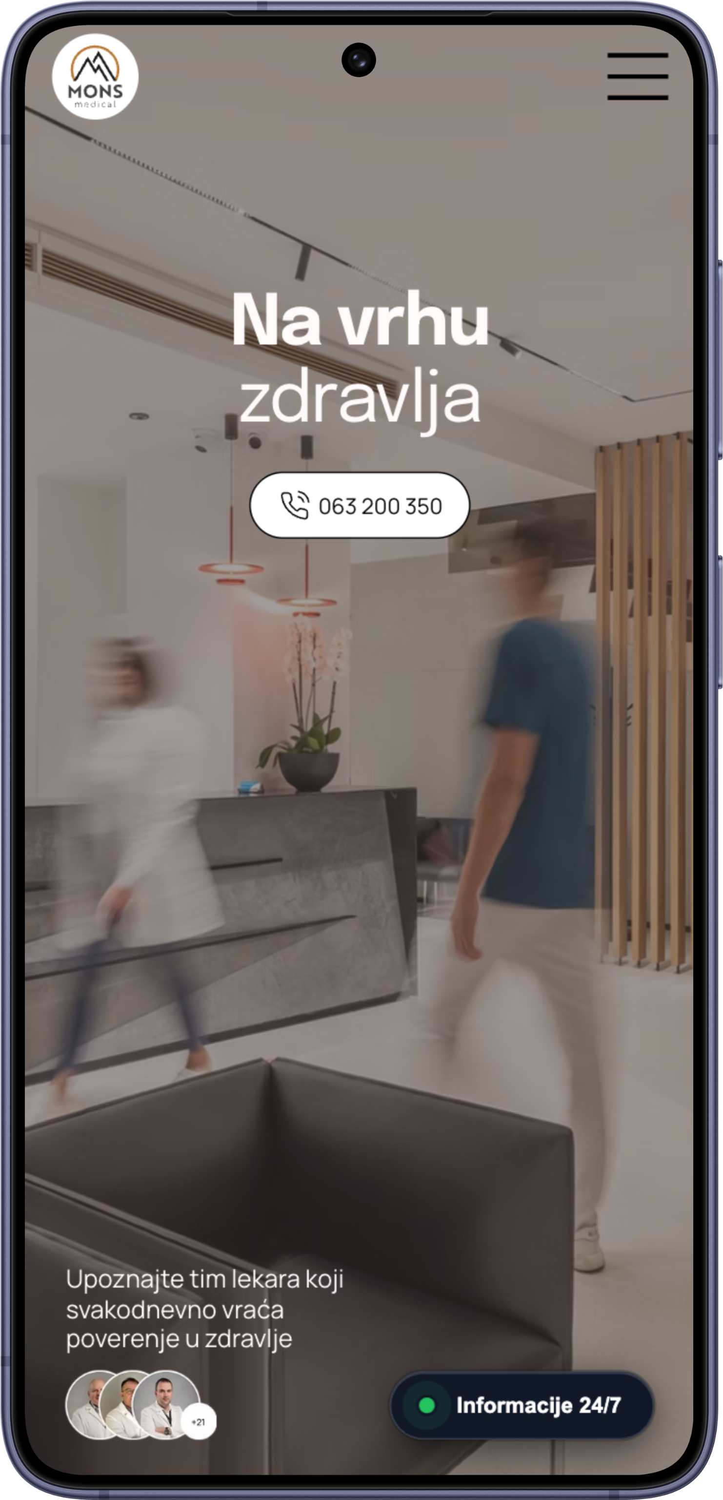 Poslovni web sajt za Mons Medical